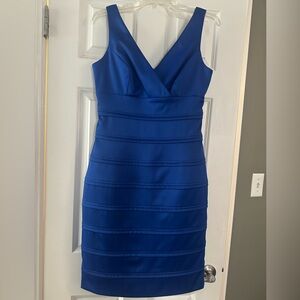 American Living Royal Blue V-Neck Mini Dress